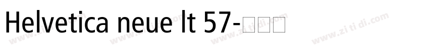 Helvetica neue lt 57字体转换